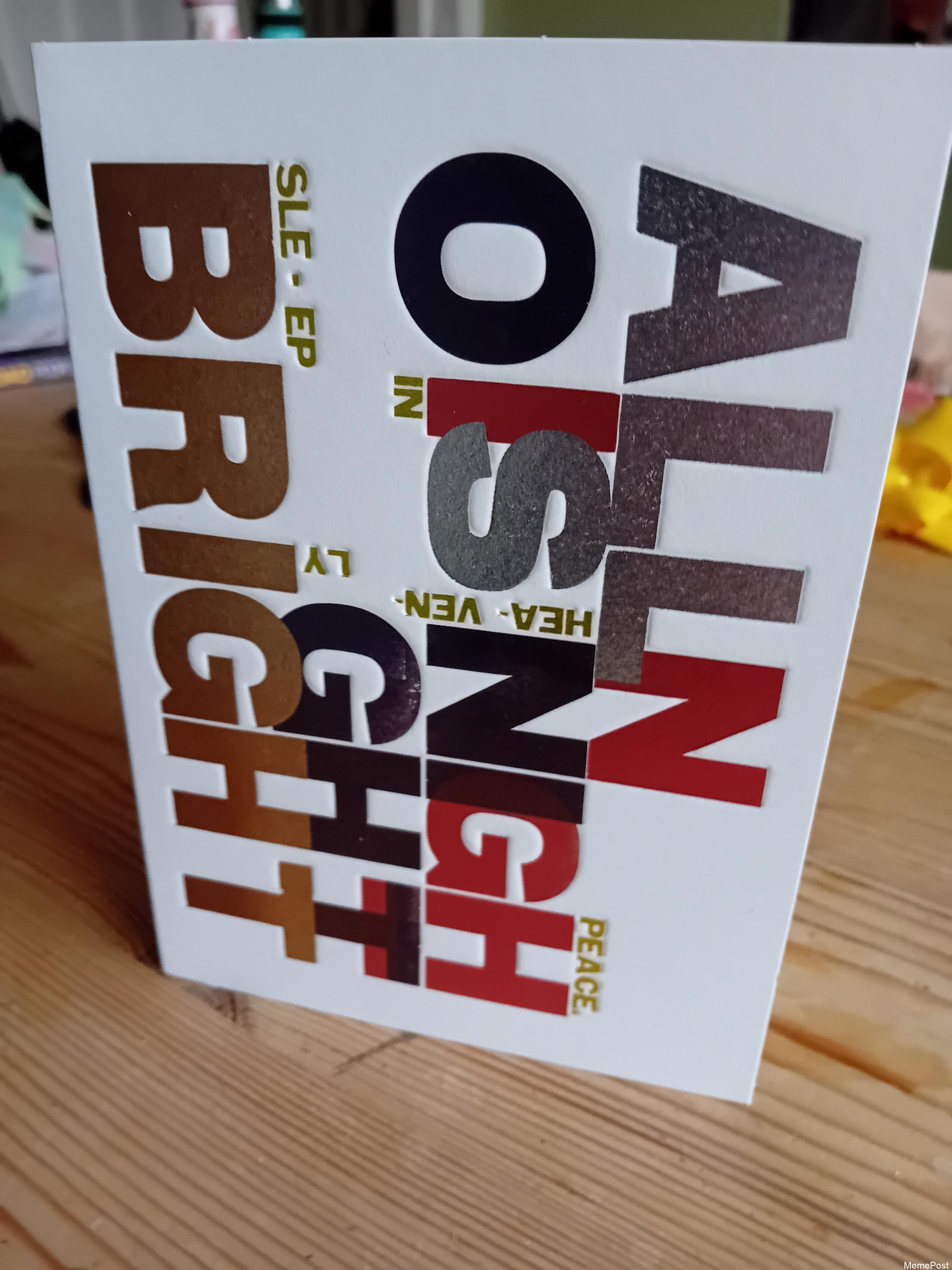 Good Luck Deciphering This Christmas Card: Hilarious Holiday Humor and Puzzling Designs Await!