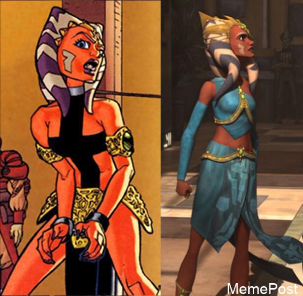 Awkward Anakin Shares Zygerria Outfit Secrets with Ahsoka - Star Wars Humor and Fan Reactions