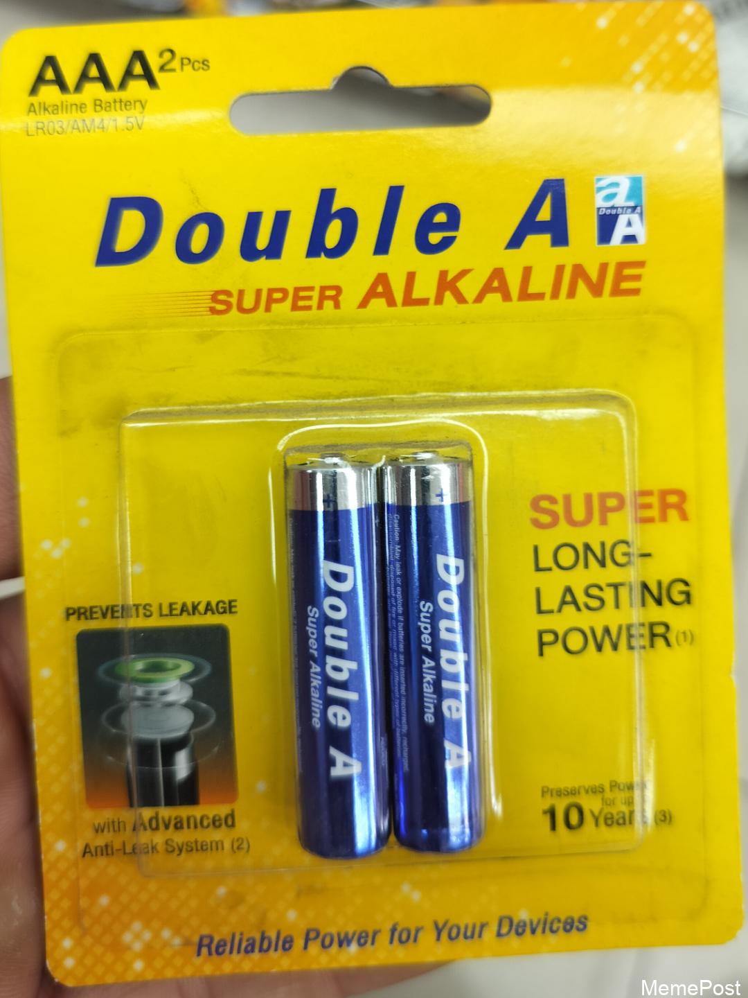 The brand of these triple A batteries is Double A – Powering Your Devices with Reliable Energy!