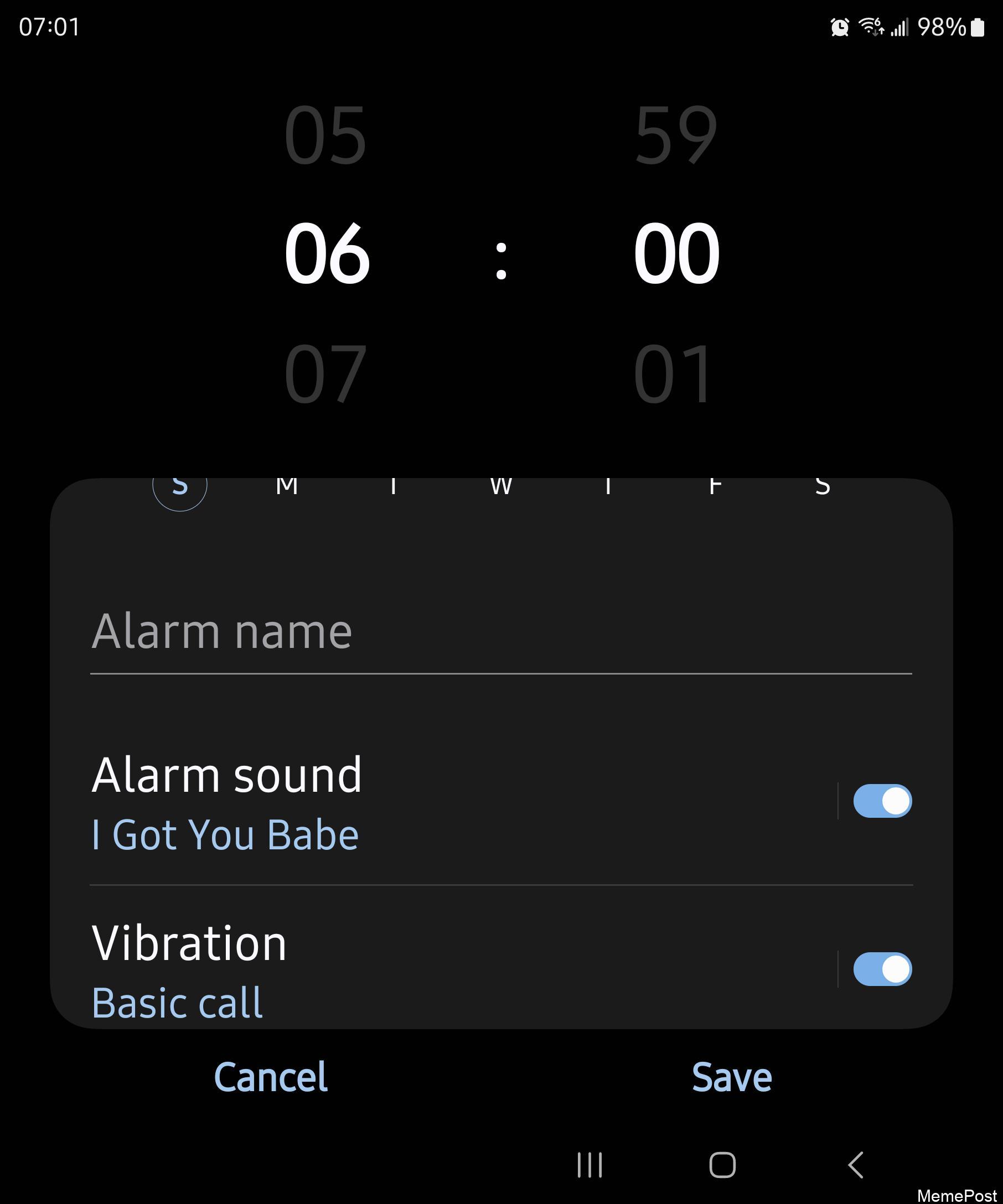 Wife was not impressed with yesterday's prank wakeup